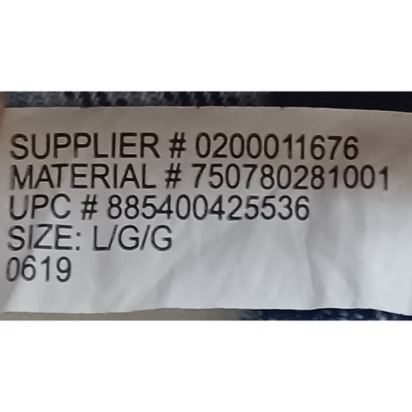 Chaps Performance Blue Plaid Flannel Shirt Men's Large L/S Cotton Rustic Preppy - Picture 9 of 10